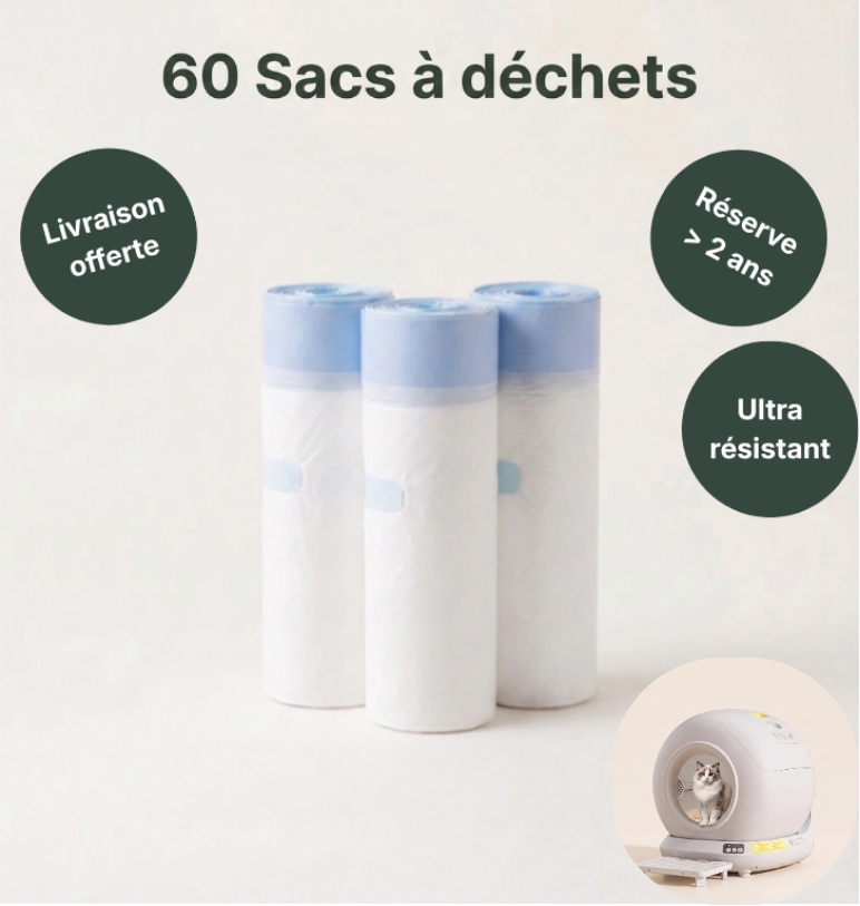 Sacs de rechange pour Litière autonettoyante Pro